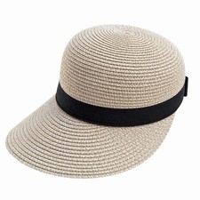 Backless Paper Straw Sun Hat