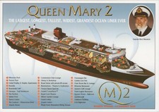 Shipping Postcard - Ocean Liner Queen Mary 2, Maritime, Cruise Ship RR22190