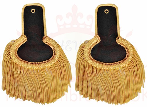 Shoulder epaulette black and - shoulder,