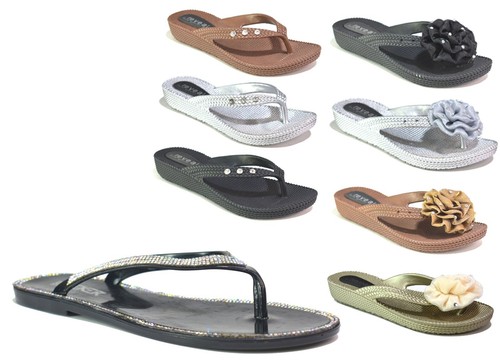 Womens flats diamante slippers - flats,