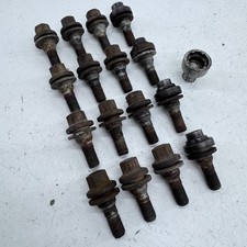 PEUGEOT 208 LOCKING WHEEL NUT SET X16 LOCK KEY NUTS BOLT STUD 12-15