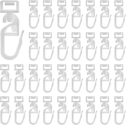 Pcs plastic curtain hooks - plastic,
