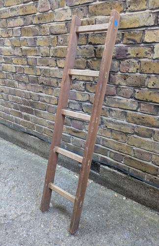Vintage wood 5 rung - vintage,