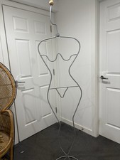 VINTAGE SKANDI IKEA HAPEN FIGURAL CLOTHES RACK VALET STAND FEMALE MANNEQUIN