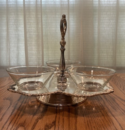 Vtg crown hallmark - crown, silverplate