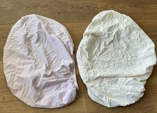 2 Moses Basket Mattresss Covers 100% Cotton From Mothercare