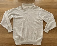 Pringle Of Scotland 100% Cashmere Roll Neck Jumper Sweater Size 40” 102cm