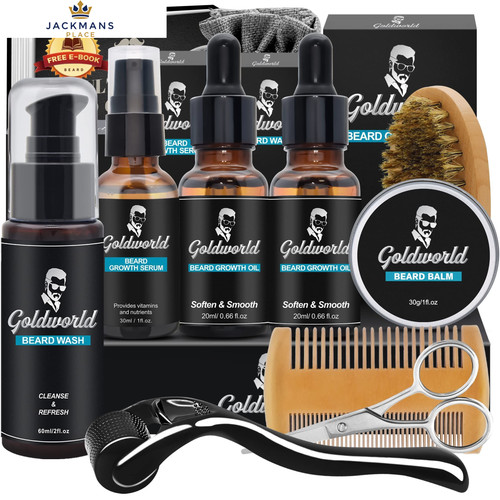 Beard growth grooming - beard, kit