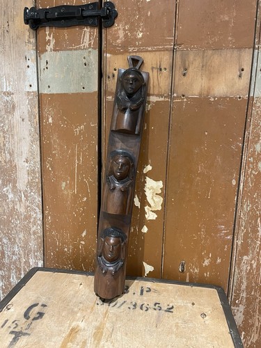 Vintage hand carved wooden - hand,