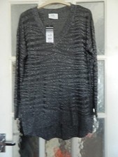 Wallis Silver Grey V-Neck Long