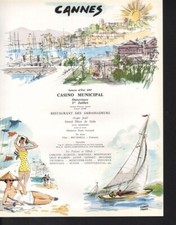 1957 CANNES FRANCE CASINO