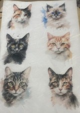 Rice Paper Decoupage Cats