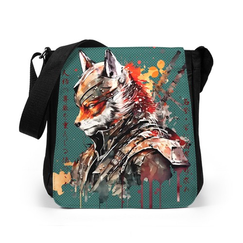 Japanese bag samurai - samurai, fox