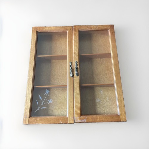 Wood curio cabinet - wood,
