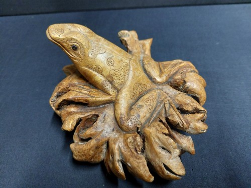 Vintage hand carved burl - hand,