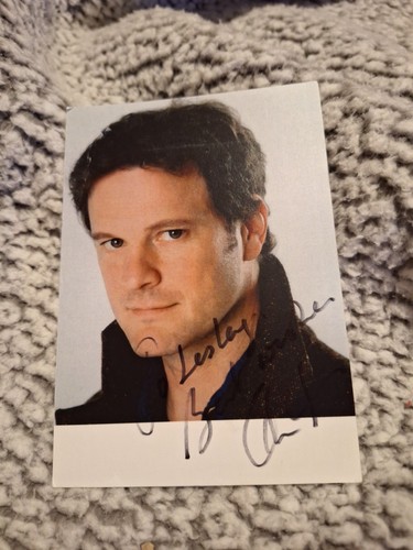 Signed photo colin firth - of,