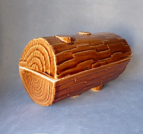 Terrine log shape ceramic - terrine,