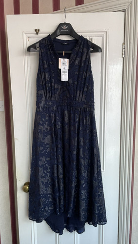 Vera mont navy blue - blue, floral