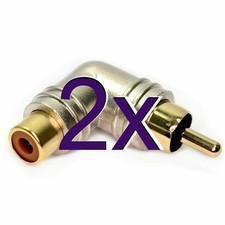 [2 pack] HQ 90 Degree RCA