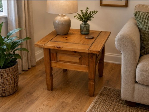 Solid pine farmhouse - pine, lamp