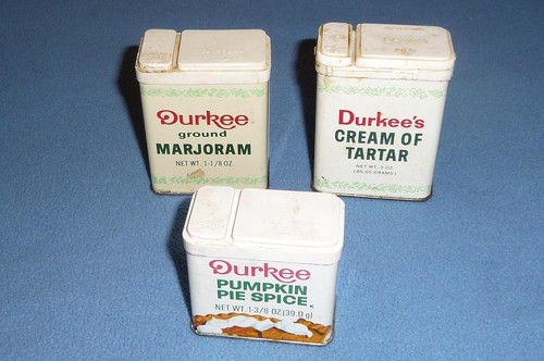 Retro collectible spice tins - retro,
