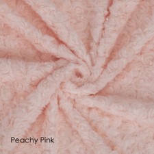 Faux Fur Fabric Rose Swirl