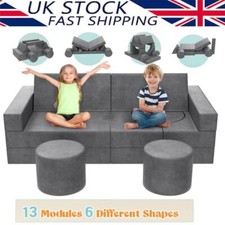 Modular Sofa Large Foam Building Block Play Set Fexible Combination for Kids New