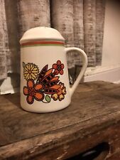 Vintage flour sifter Taunton Vale Pottery 60s/70s Retro Vintage Orange Flowers