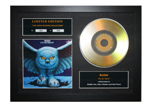 Rush signed gold - signed,