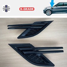 Black stealth side wing air vents for Range Rover Sport L494 pair mesh - B Grade