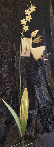 Fairy lawn stake with flowers - lawn,