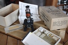 Vintage 1950s Merit Student Microscope No.2 J&L Randall Ltd Boxed,  England