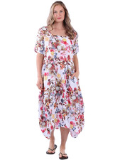 Italian Linen Floral Lagenlook