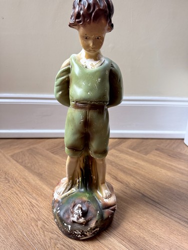 Vintage chalk plaster statue - vintage,