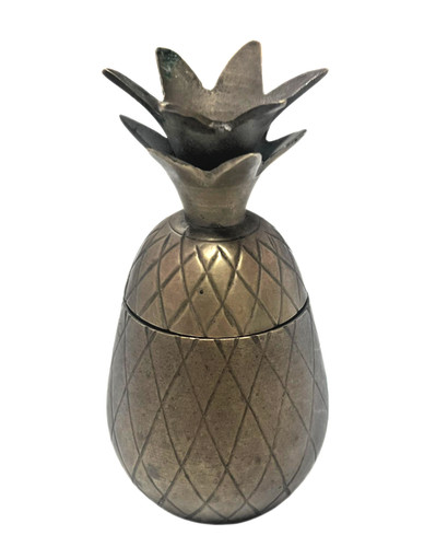 Vintage solid brass pineapple - solid,