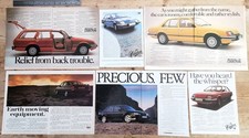 LOTUS + VAUXHALL CARLTON  -  6 LARGE COLOUR VINTAGE ADVERTS - ORIGINAL