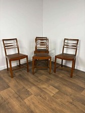 Set Of Four Mid Century Oak