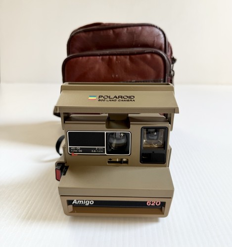 Vintage polaroid amigo 620 tan - vintage,