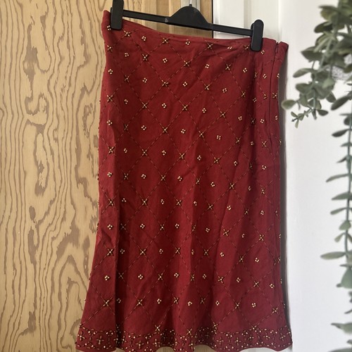 Monsoon beaded maxi skirt - maxi, size