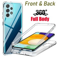 CLEAR FULL 360 Case for Samsung S25 S24 S23 S22 FE A52s Shockproof Phone Cover