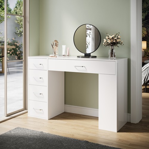 White gloss dressing table - white,