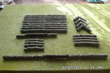 Model Railway  scenery 00 Gauge Stone Walling - Green 36 piece low