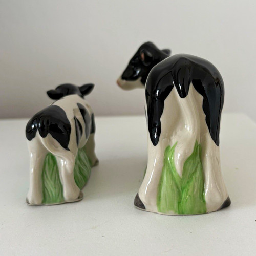 Pair ceramic cow print - pair,