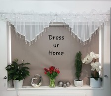 Set of 2  kitchen voile cafe