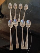 Vintage Viners Stainless Steel Small Tea Spoons X8 Unused Excellent Condition