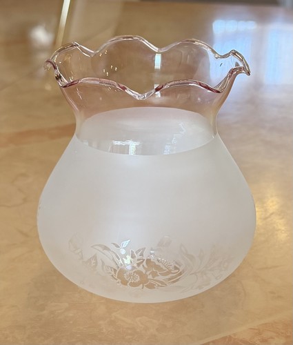 Vintage oil lamp glass chimney - vintage,