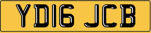 Jcb registration number plate - jcb,