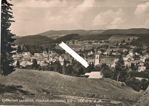 Lenzkirch postcard panorama - lenzkirch,