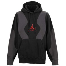 OFF-WHITE x AIR JORDAN Hoodie Sweater with Logo Embroidery Black Gray XL 11629
