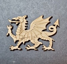Welsh Dragon.  Lasercut MDF